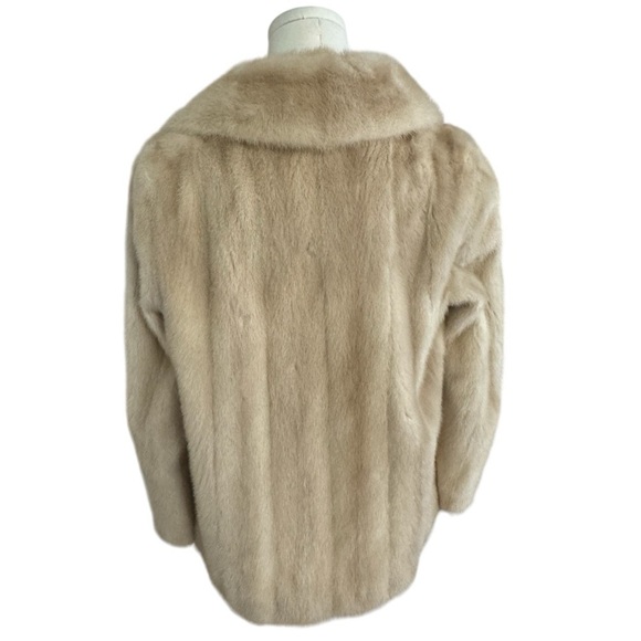 VINTAGE Fur Coat STUNNING Luxurious 3/4 Soft Size M Cocktail Party Winter Warm - Picture 2 of 15